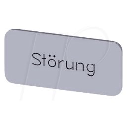 SIEMENS BZS SI STOERUNG - Placa de identificación, plateada, fallo