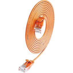 SLIM LUU0.5OR - Cable de conexión, CAT.6a, U/UTP, SLIM, 0,5 m, naranja