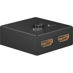 GOOBAY 58486 - Conmutador HDMI 2 x 1, 4K@60 Hz