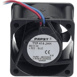 EBM-PAPST PAPST 414 JHH - Ventilador axial, 40 x 40 x 25 mm, 24 V CC, rpm: 13000