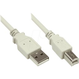 GOOD CONNECTIONS GC 2510-3OF - Cable USB 2.0, a macho a macho B macho, gris, 3 m