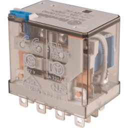 FINDER FIN 56.34.9 12V - Relé industrial, 4x UM, 250V/12a, 12V.