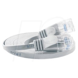 SLIM U6 5 WS - Cat.6 Cable de conexión DELGADO, U/UTP, 5,0 m, blanco