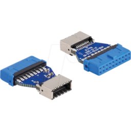 DELOCK 66233 - Toma de poste USB 3.0 a toma interna Key A