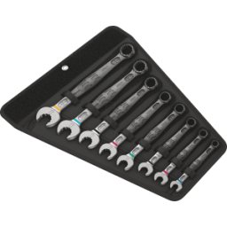 WERA 05020231001 - Juego de llaves combinadas, entrecaras 8-19, 11 piezas