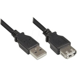 GOOD CONNECTIONS GC 2511-OF2S - Cable USB 2.0, conector macho A a conector hembra A, 1,8 m