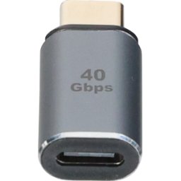 TTL NETWORK TTL USBC-MA - Adaptador USB C-plug > C-socket, 40Gb/s, recto, 240W, 8K60Hz