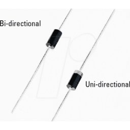 LITTELFUSE P6KE 350CA - DIODO DE TV, BIDIRECCIONAL, 300 V, 600 W, DO-204AC/DO-15