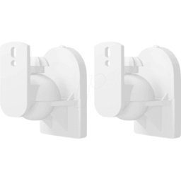 GOOBAY 49394 - Soporte mural para altavoz, juego de 2, máx. 3,5 kg, blan
