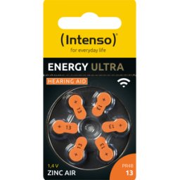 INTENSO 7504426 - Batería para audífonos, zinc-aire, 7,9x5,4 mm, Aid