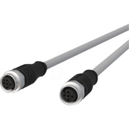METZ CONNECT MC 142MLA22050 - Cable de sensor, M12, 4 polos, KU > KU, 5 m