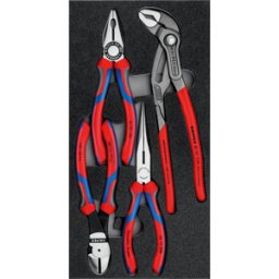 KNIPEX KN 00 20 01 V15 - Juego de herramientas, alicates, Basic, 4 piezas