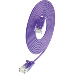 SLIM LUU0.1VT - Cable de conexión, CAT.6a, U/UTP, SLIM, 0,1 m, violeta