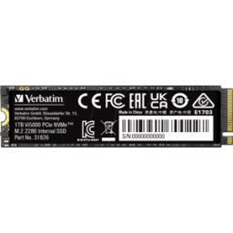 VERBATIM 31826 - Verbatim VI5000 PCIe NVMe M.2 SSD 1 TB