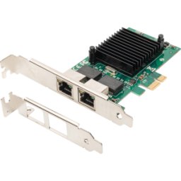 DIGITUS DN-10132 - Tarjeta de red, PCI Express, Gigabit Ethernet, 2 RJ45