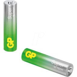 GP-BATTERIES GP S2 AAA - Super, pila alcalina, AAA (Micro), paquete de 2