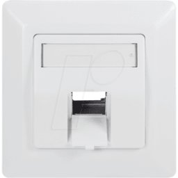 LOGILINK NK4026 - Caja empotrada para 1 módulo Keystone, salida de 45°, bla