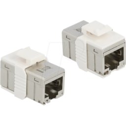 DELOCK 86012 - Adaptador RJ45, toma > toma, compacto, Cat.6a