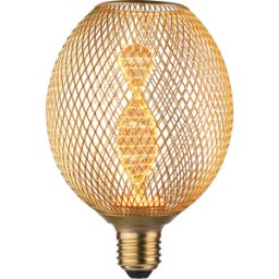 PAULMANN PLM 29088 - Lámpara LED Metálica Glow Helix E27, 3,5 W, 130 lm