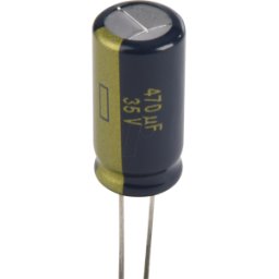 PANASONIC FC-A 470U 35 - Elko radial, 470PG, 35V, 105 °C, ESR bajo, AEC-Q200