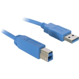 DELOCK 82581 - Cable USB 3.0, conector A macho a conector B macho, 3 m