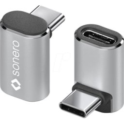 SONERO SON X-UA130 - Adaptador Enchufe USB 4.0 C > Enchufe C, plateado