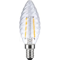 SCHIEFER LIGHTING SCHI LX149216027 - Lámpara LED E14, 2 W, 150 lm, 2700 K, filamento, regulable