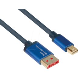 GOOD CONNECTIONS GC 4824-SF010B - Conector DP1.4 a Mini DP 1.4, Flex, 8K a 60 Hz 1,0 m