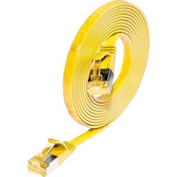 SLIM S6A 025 GE - Cat.6a SLIM Patch Cord U/FTP 0,25m Amarillo