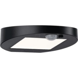 PAULMANN PLM 94246 - Luz solar DEL LED, luz de la pared, antracita, IP44, detector de