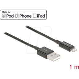 DELOCK 83002 - Cable de sincronización y carga, USB A -> Lightning™