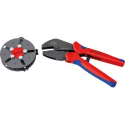 KNIPEX KN 97 33 03 - Herramienta de prensado, MultiCrimp®, con 3 insertos de prensado