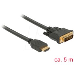 DELOCK 85656 - Cable DVI 24+1 macho > conector HDMI-a de 5,0m