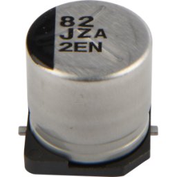 PANASONIC EEHZA 82U 63A - SMD híbrido de polímeros ELKO, 82 microF, 63 V, 10