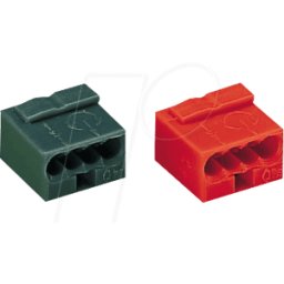 WAGO 243-504 - Micro borne enchufable, 4 aumentos/amarillo/0,6-0,8mm²
