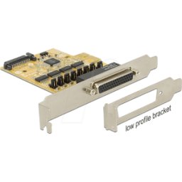 DELOCK 89447 - 4 puertos, serie, tarjeta PCIe, con fuente de alimentació