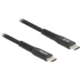 DELOCK 81120 - Cable USB 2.0, conector C a conector C, PD 3.0 60 W, 2 m