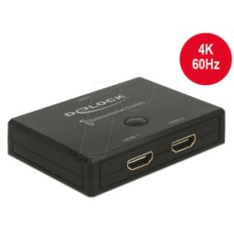 DELOCK 18749 - Interruptor Delock HDMI 2 - 1 bidireccional 4k 60 Hz