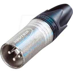 NEUTRIK NC3MXX-H - Conector de cable XLR, 3 pines, crimpado, plateado, niquelado