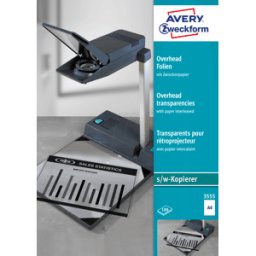 AVERY ZWECKFORM FOLIE 3555 - Lámina superior, DIN a4, para impresora láser S/W,