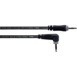 CORDIAL ES 0,5 WWR - Cable de audio, conector estéreo de 3,5 mm, en ángulo, 0,