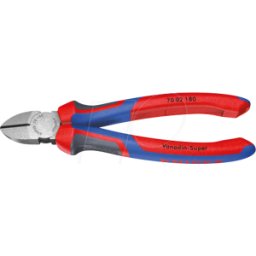 KNIPEX KN 70 02 140 - Alicate de corte diagonal, Vanadin-Super, 140 mm, cabeza pulida