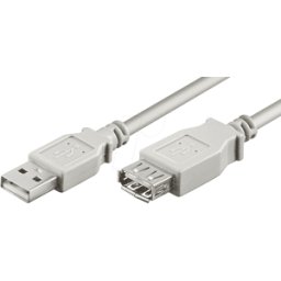 GOOBAY AK 669-0,3 - Cable USB 2.0, conector macho A a hembra A, 30 cm