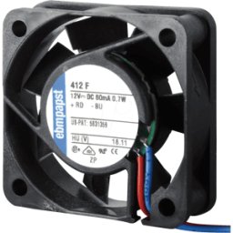 EBM-PAPST PAPST 412 FH - Ventilador axial, 40x40x10mm, 12VCC, rpm: 6000