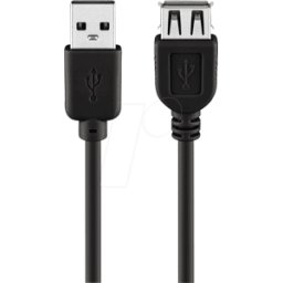 GOOBAY 93599 - Cable USB 2.0, conector macho a hembra a 1,8 m