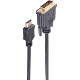 SHIVERPEAKS SHVP BS77482-RE - Conector HDMI < DVI-D (18+1), ferrita, 2 m