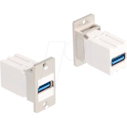 DELOCK 67165 - Módulo Keystone, toma USB tipo A / toma USB tipo A