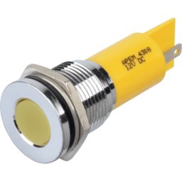 APEM APM Q16F1C Y12E - Lámpara de señalización LED, amarilla, 12 V