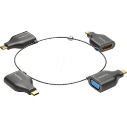 PURELINK PURE IQ-AR300 - Anillo adaptador USB-C 4K con cuatro adaptadores