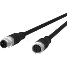 METZ CONNECT MC 142MGA12010 - Cable de sensor, M12, 5 polos, ac > KU, 1 m